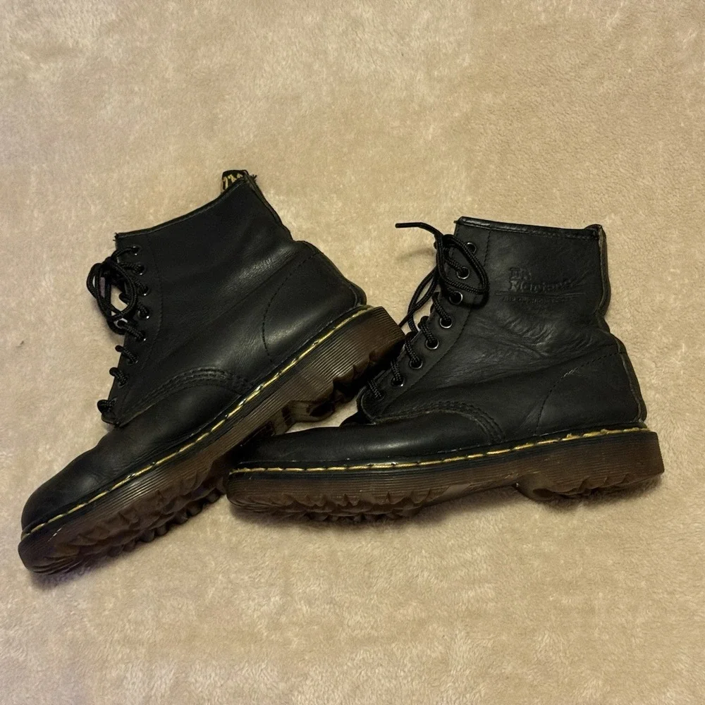 VTG Original Dr Martens Boots 1460 Crazy Horse England Brown Women's 10 Men 9